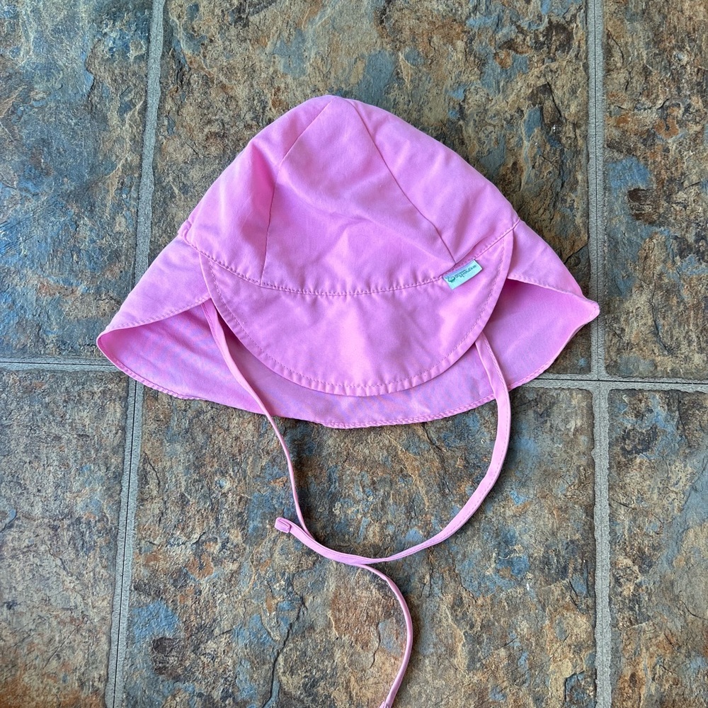 Green sprouts toddler sun/water hat w/functional drawstring